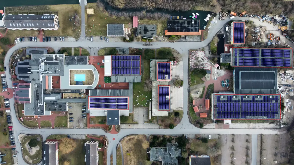 Gewerbeobjekt mit Photovoltaik-Belegung
